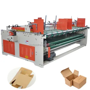 corrugated box manual flap glue pasting machine