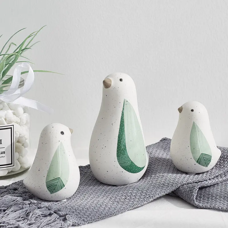 Nordic Home Decor Keramisch Vogelbeeld Mini Dier Beeldjes Ornamenten Vogel Huisdecoratie