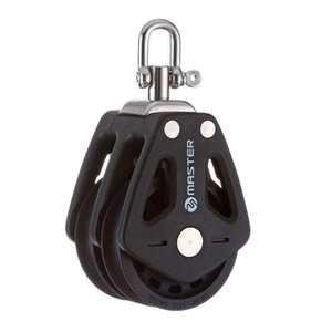 Master BP-0503F Double Wheel Spinning Sailboat Bearing Pulley 50mm Wheel Diameter 10mm Wire Diameter <b>Marine</b> <b>Hardware</b> - Product Image 5