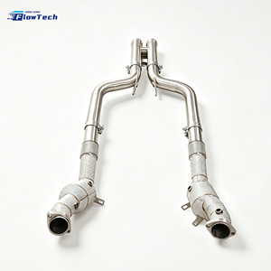 ท่อลง FlowTech คุณภาพสูง ผลิตจากสแตนเลส T304 สำหรับรถยนต์ Mercedes S450 W222 S500 M256 3.0T L6 S500 W222 M278 4.7L V8 - Product Image 6
