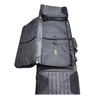 Sac à outils tactique robuste en polyester 600D, double compartiment, découpe laser, étui de transport long pour extérieur