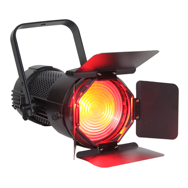 Professional Factories Modern DMX 200W RGBW LED TV Studio Fresnel Light with CRI 95 and 3200K-5600K Color Temperature