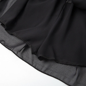 Temperament OL Shirt Flies Sleeve Melting Lovely Skirt Pants Two Sets Casual Pant Girl Stripe Dress - Product Image 5