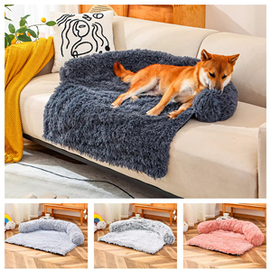 Dog Mats Detachable Dog Cushion Cover Pets Sofa Bed Winter Warm Plush Cat Nest Kennel <b>Blanket</b> Washable Matress Pads for Dogs - Product Image 5