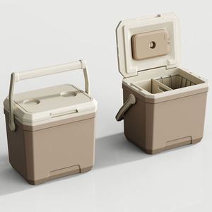 Custom Modern Portable 18L PP Plastic Wheeled <b>Ice</b> <b>Cooler</b> with Handle Pull Rod for Outdoor Picnic Food & Cans - Product Image 5