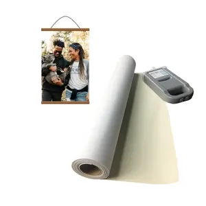 Waterproof 300D x 600D Digital Printing 260gsm Bright White Matte Eco Solvent Polyester Canvas