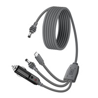 Jaket ekstensi daya Mini 3-in-1, jaket PVC USB C DC 18AWG, kabel ekstensi daya Mini 3-in-1, cocok dengan Jack DC Mobil & Kabel Daya