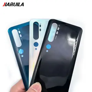 Mobile Phone Housing Cover Back Glass Panel Replacement For Xiaomi Mi Note 10 Lite / Mi Note 10 Pro Back Case Housing