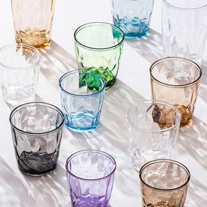 <b>Reusable</b> Acrylic Diamond Texture Colorful Lightweight Durable Party Bar Restaurant Drinkware Tumbler <b>Cup</b> - Product Image 3