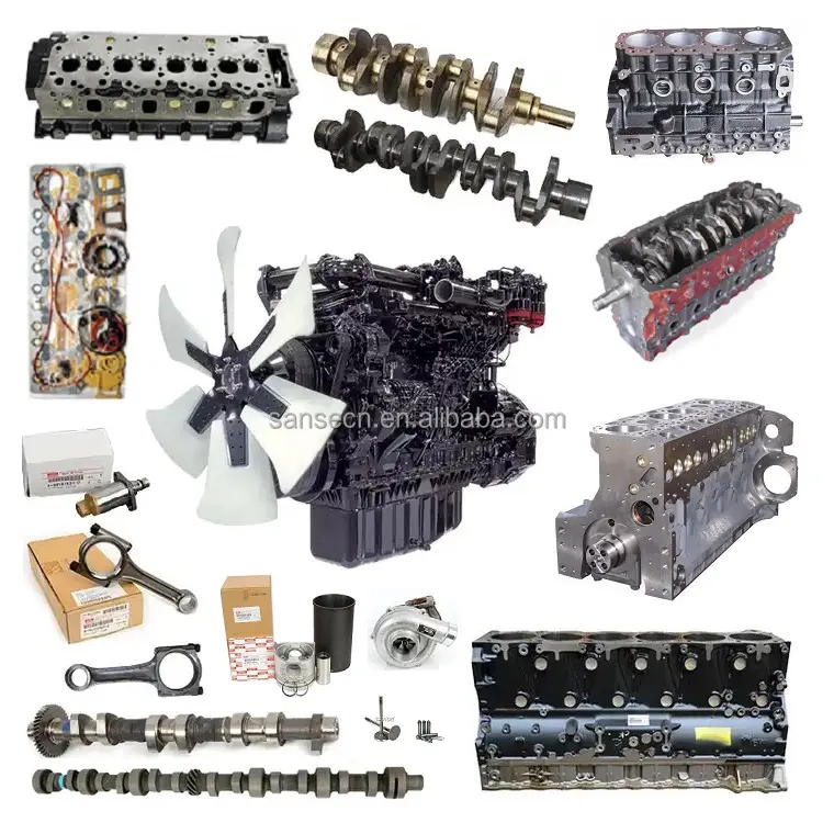 Original Excavator Diesel Engine Assembly And Parts 6HK1 Electronic Injection 4HK1 6WG1 6BG1 Complete Engines For Isuzu