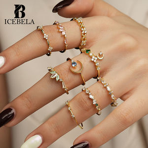 Produsen Perhiasan Khusus Lapis Rhodium 0.5 1 Mikron Berlapis Emas 18K Cincin Grosir untuk Wanita Cincin Perak <span class=keywords><strong>Sterling</strong></span> 925 untuk Wanita - Product Image 4