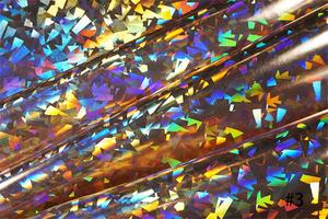 BY8026 miroir holographique hologramme vinyle cuir tissus résistant à l'abrasion canapé sacs à main chaussures meubles artisanat décoratif - Product Image 3