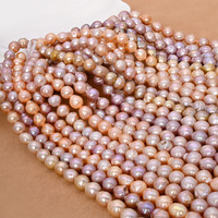 Perles baroques d'eau douce naturelles de 7 à 10 mm, perles irrégulières en vrac pour la fabrication de colliers et de bijoux