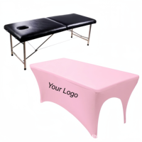 Nappe au design personnalisé de haute qualité Spandex couvre-lit de massage des cils drap de lit de beauté