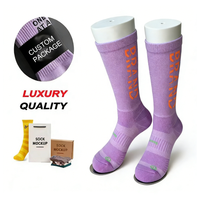 Chaussettes de sport à compression épaisses avec logo personnalisé, OEM ODM, respirantes, rembourrées, imprimées de dessins animés, pour le cyclisme, la course à pied, hommes, femmes, extérieur