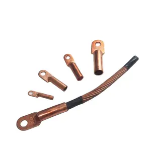 Copper terminal lugs electrical cable terminal fitting tinned copper cable lugs