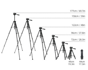 Accesorios para cámara de fotografía de gran venta, trípode desmontable, trípode de aluminio portátil, Mini trípode para cámara <span class=keywords><strong>Dslr</strong></span> - Product Image 6