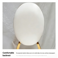 Tables et chaises pour événements hôteliers très demandées, style moderne luxueux avec finition dorée, chaises de banquet de mariage