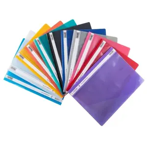 Factory wholesale color office supplies A4 FC Plastic Report Folder PP Management File report folder