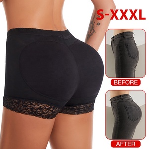 Culotte gainante en dentelle pour femme avec rembourrage en éponge pour rehausser les fesses, modèle 8816 # - Product Image 5