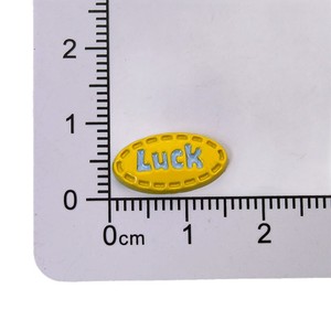 Luck <b>Letter</b> Patches <b>Plastic</b> Resin Round DIY Jewelry Accessories Gift - Product Image 5