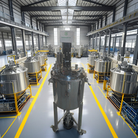 LIENM Réservoir de mélange en acier inoxydable Agitateur Cosmétique Équipement de fabrication Parfum Mélange Homogénéisateur Liquide Traitement des aliments