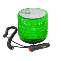 LED-Warnleuchte mit 72 LEDs 2835 SMD Magnetfuß Notfall-Stroboskoplampe mit Zigarettenanzünder für LKW, Auto, Gabelstapler