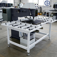 Machine de perçage de verre motorisée TANPU avec système de contrôle PLC automatique, alimentation 220V et capacité de 4kW