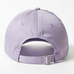 <b>Purple</b> Summer Baseball Cap Features Embroidered Logo Customizable Logo 6-Panel Baseball Cap Adjustable Metal Buckle For Women - Product Image 4