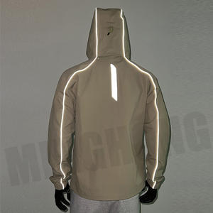 Manufacturer Design Reflective Strip Waterproof Coating Hiking Jacket Outdoor <b>Windbreaker</b> Jacket - Product Image 4