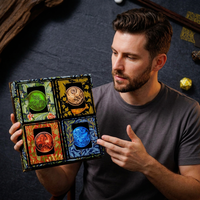 Boîte de rangement pour cartes de jeu de société, boîtes à succès avec fenêtre de présentation, compatibles avec plus de 100 boîtes de cartes