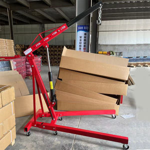 Petite grue hydraulique <span class=keywords><strong>2T</strong></span> entretien de voiture petite grue mobile portable moteur pliant cintre de moteur - Product Image 5