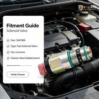 Vanne solénoïde électronique d'actionneur de carburant 3347905 compatible avec les moteurs diesel Cummins QSK23 QSK60 KTA38