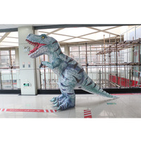 Costume de mascotte gonflable adulte de dinosaure T-Rex pour Halloween Carnaval Nouvel An Anime Dragon Club Bugs imprimé