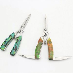 Pince de pêche multifonctionnelle Flying Camouflage Road Forceps en acier à haute teneur en carbone durable pour la pêche en mer, en bateau, sur la plage, en rivière et en lac - Product Image 1