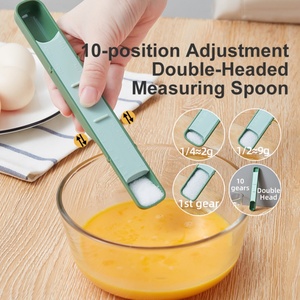 Adjustable Plastic <b>Spoon</b> Baking Tools Measuring <b>Spoon</b> with Gram Control <b>Coffee</b> Salt Scale <b>Spoon</b> for Kitchen - Product Image 3