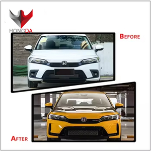 Pare-chocs de voiture en plastique PP GEN 11 grilles de voiture becquet 2022 pour <span class=keywords><strong>Honda</strong></span> <span class=keywords><strong>civic</strong></span> berline calandre <span class=keywords><strong>type</strong></span> <span class=keywords><strong>R</strong></span> pare-chocs avant TR calandre - Product Image 5