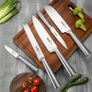 Offre Spéciale : Lot de 5 Couteaux en Acier Inoxydable avec Manche Creux – Série Complète Santoku et Utilitaire pour Cuisine, Combinaison Personnalisable Gratuite - Product Image 2