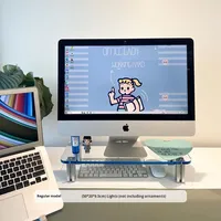 Support de tablette PC en acrylique à montage rapide, couleur bleue, rangement surélevé pour les employés de bureau et les étudiants