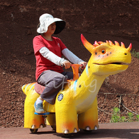 Balade électrique personnalisée drôle sur la voiture de batterie d'enfants de terrain de jeu de dinosaure