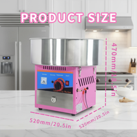Machine à Barbe à Papa Commerciale 12V Automatique, Fonctionnant au Gaz et sur Batterie, Idéale pour la Maison, les Fêtes d'Anniversaire d'Enfants, les Familles et les Industries de Détail