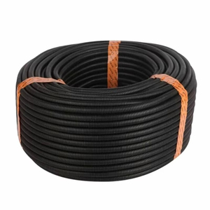 Tube ondulé isolé en PP noir/blanc/gris/orange 7mm - 28mm pour le passage de câbles et la protection des fils en plastique - Product Image 2