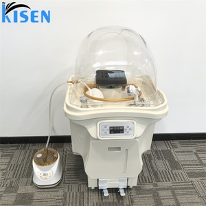 Lavabo de Lujo Kisen para Salón, Lavacabezas para Tratamiento Japonés con Tanques de 60L+30L, Calentador y Vaporizador Arqueado - Product Image 6
