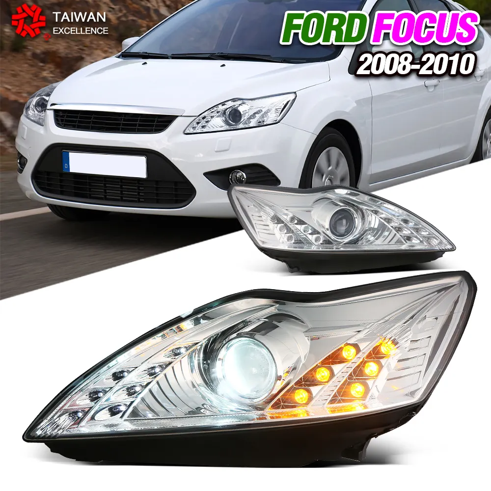 Depo Ece Certificering Auto Koplamp Voor Ford Focus Koplampen Assemblage 2008-2010 Led-Rijverlichting Led Richtingaanwijzer