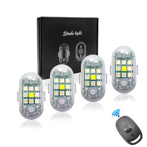 Lampe stroboscopique sans fil télécommandée LED 7 couleurs pour voiture, moto, drone RC, indicateur <span class=keywords><strong>de</strong></span> <span class=keywords><strong>position</strong></span> flash, feux d'avertissement pour avion. - Product Image 1