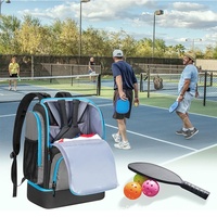 Mochila Deportiva para Pickleball OEM Nueva, de Gran Capacidad, Impermeable, con Reducción de Carga, Plegable, con Separación para Ropa Seca y Mojada, Resistente al Desgaste, de Oxford