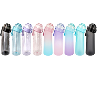 Bouteille d'eau aromatisée de 650 ml avec capsules de saveur, parfum de fruits, Tritan, pour boissons sportives, idéale pour l'extérieur