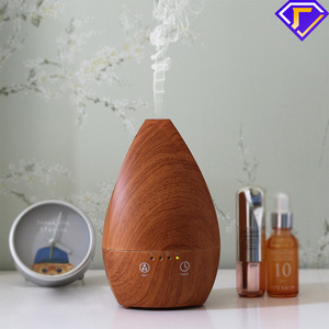 Wood Grain Humidifier 200ml With Led <b>Light</b> <b>Timer</b> Home Aroma Diffuser - Product Image 4