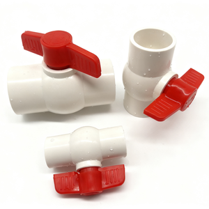 Conexiones de PVC Estándar ANSI, Resistentes a la Corrosión, Válvula de Bola Compacta de PVC, Válvula de Cierre de 180° y 150 psi, 1/2 Pulgada - Product Image 3