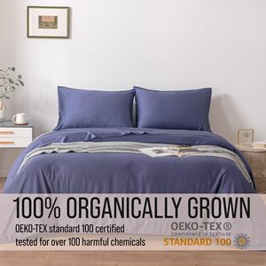 Chống vi khuẩn tre Bạc tấm Set hữu cơ tự nhiên sợi tre với ion bạc truyền tấm ga trải giường bán buôn - Product Image 4